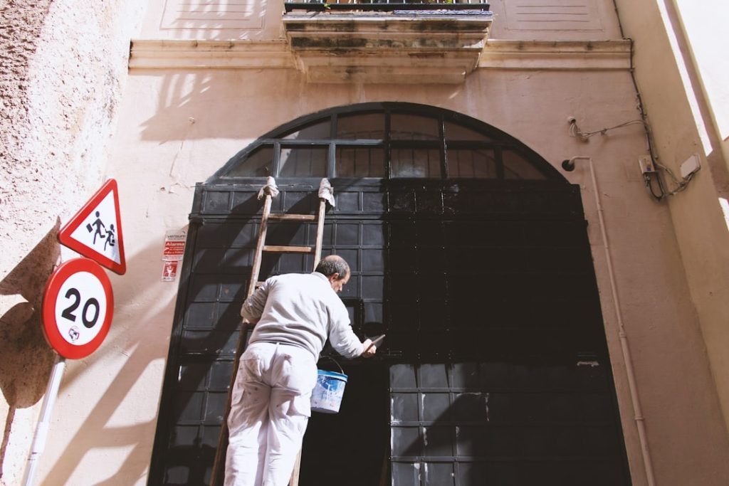 Painter in Seville, Spain